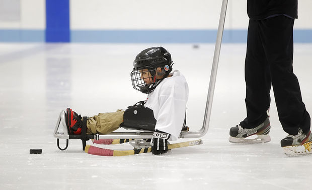 NJ Devils' sled hockey team gets athletes with disabilities on the ice